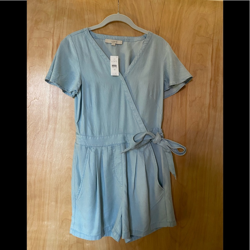 Womens denim romper